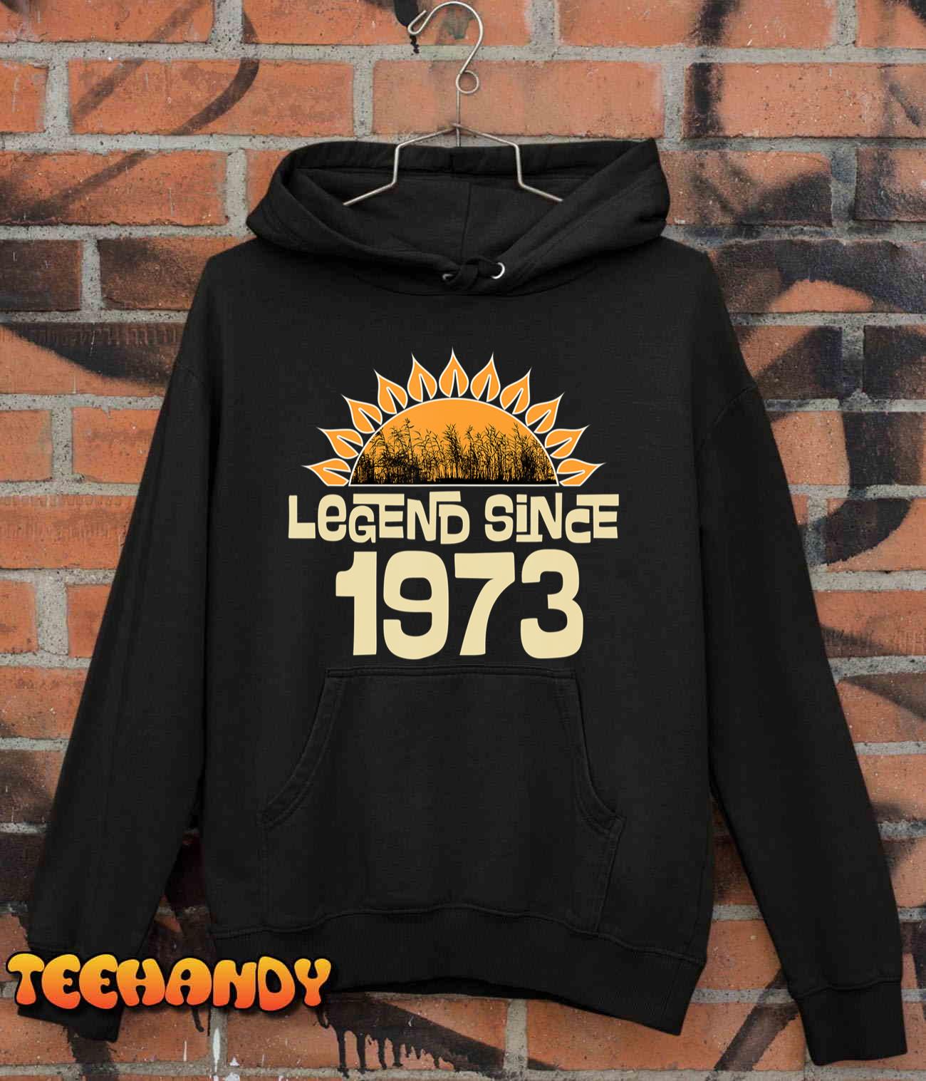 1973 Birthday Legend Since Retro Vintage T-Shirt