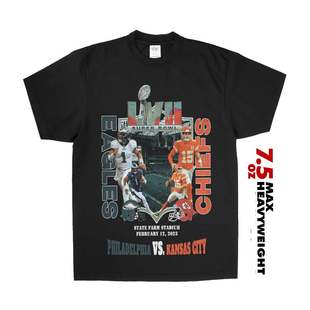 2023 SUPERBOWL LVII 57 – Chiefs vs Eagles Vintage Style T-Shirt