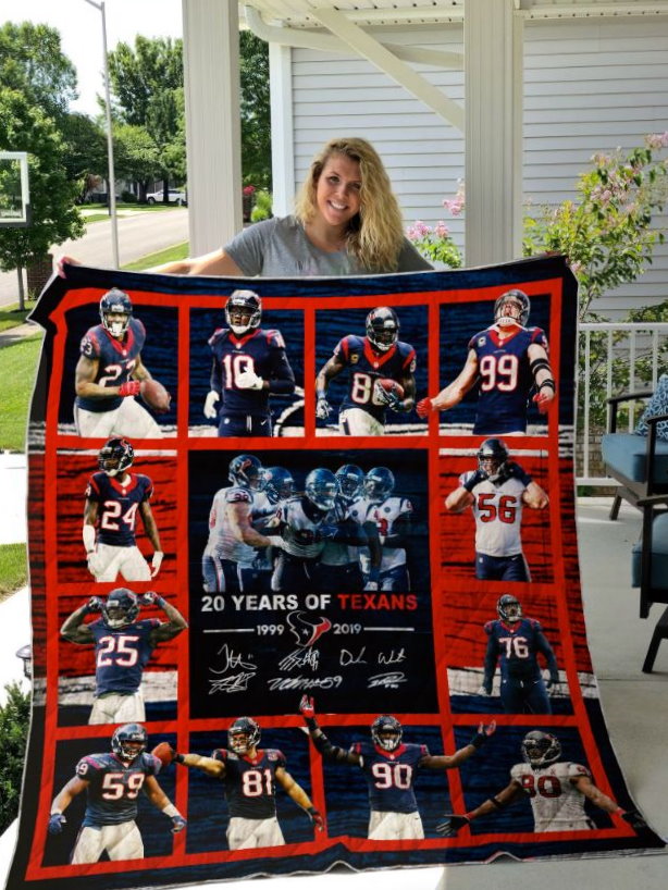 20 Years Of Texans Houston Texans Quilt Blanket