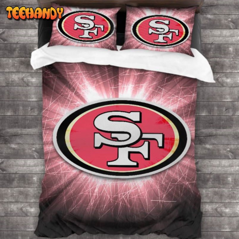 100 Washed Microfiber NFL San Francisco 49ers Logo Bedding Set