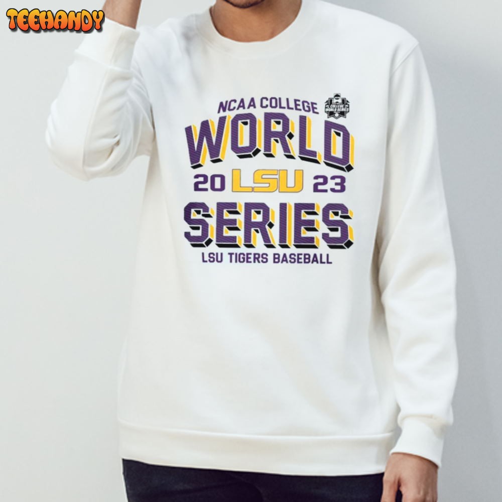 2023 NCAA College World Series LSU Tigers White Cws Bound T-Shirt