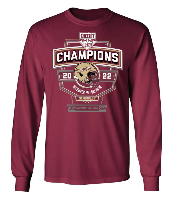 2022 Cheez-It Bowl CHAMPIONS Long Sleeve Shirt
