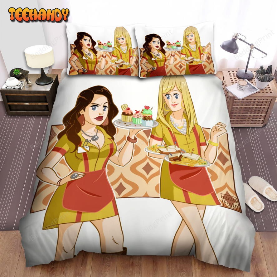 2 Broke Girls (2011-2017) Movie Illustration 3 Duvet Cover Bedding Sets