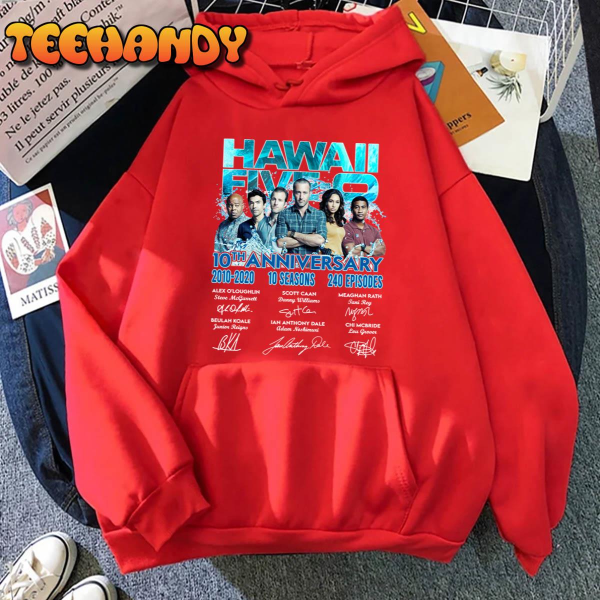 10th Anniversary Of Hawaii Five-0 Thank You For The Memories The Movie T Shirt