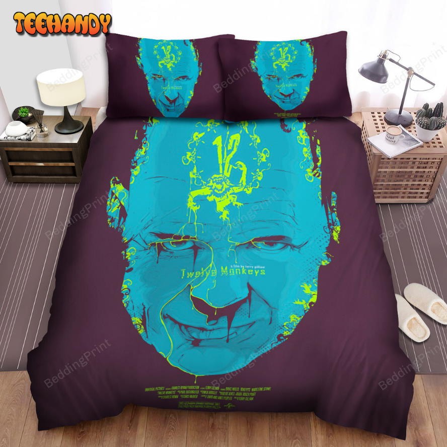 12 Monkeys (2015-2018) Blue Face Movie Poster Duvet Cover Bedding Sets