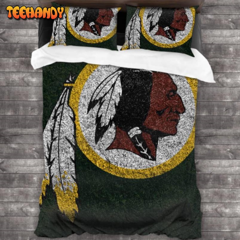 100 Washed Microfiber NFL Washington Redskins Football Team Logo Bedding Set